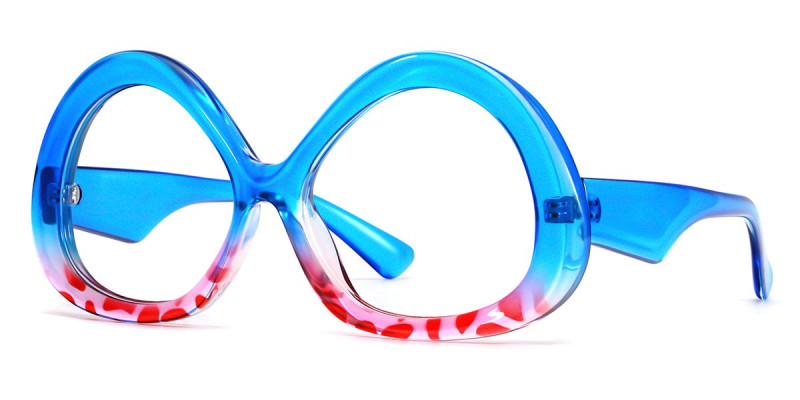 Round Blue Frame