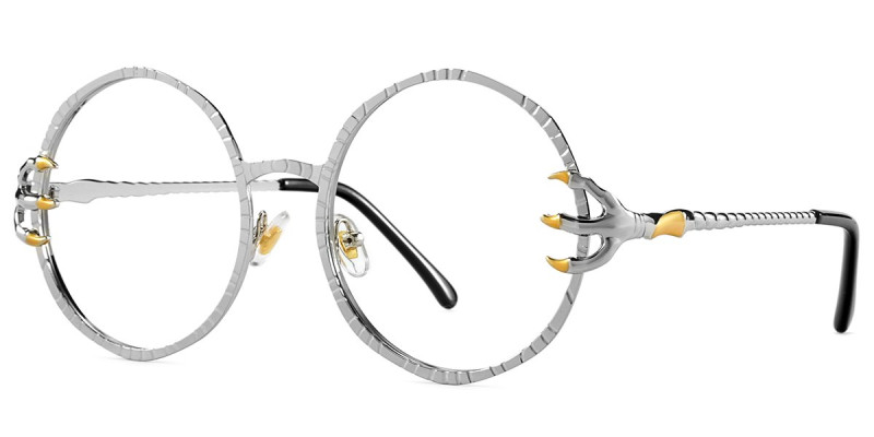 Round Silver Frame