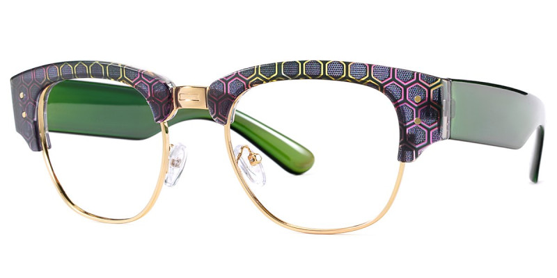 Browline Green Frame