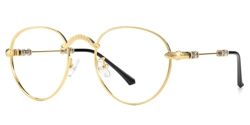 Round Gold Frame