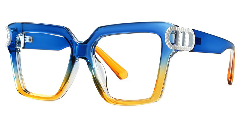 Cateye Blue&Yellow Frame