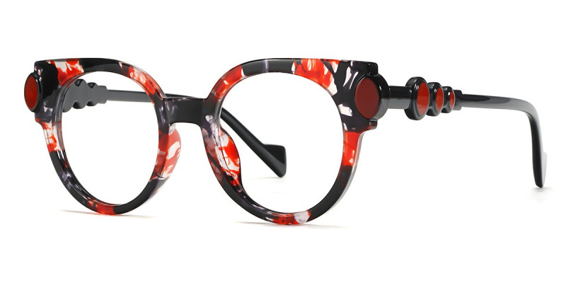 Round RedTortoise Frame