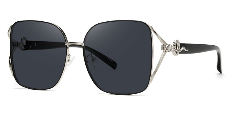 Square Black Sunglasses