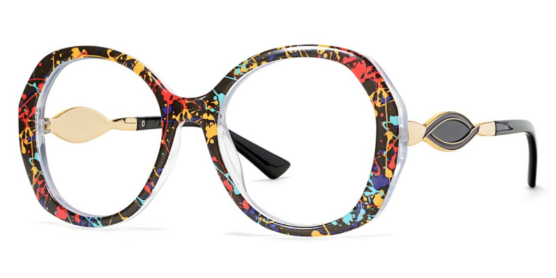 Round Floral Frame