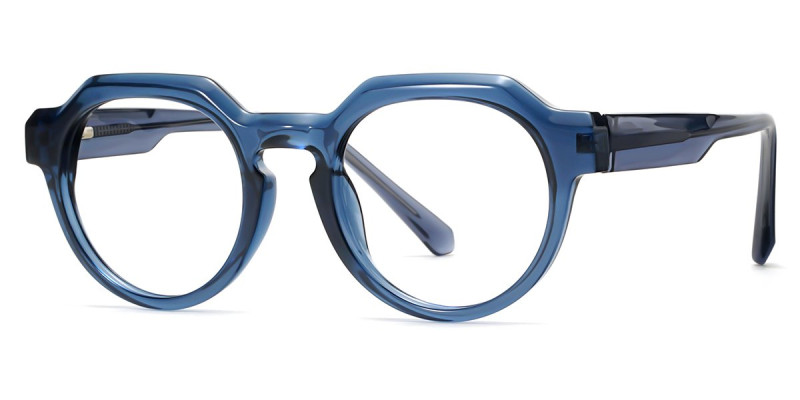 Round Blue Frame