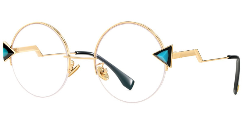 Round Blue Frame