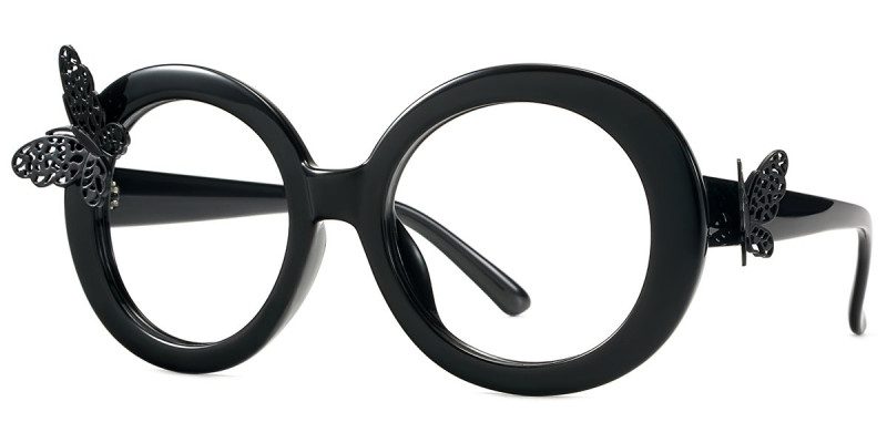 Round Black Frame