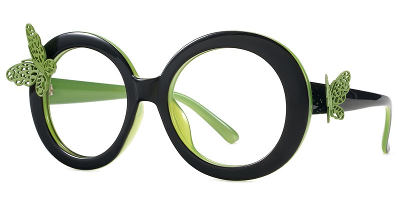 Round Green Frame