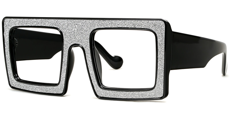 Square Grey Sparkle Frame