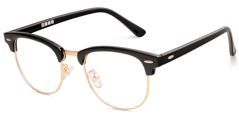 Browline Black/Golden Frame