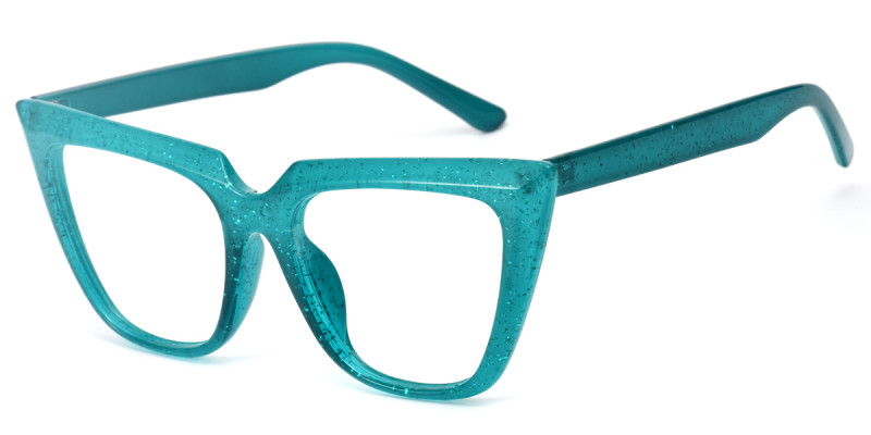 Cateye Green Sparkle Frame 