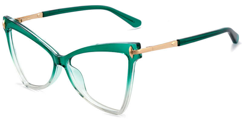 Cateye Green Frame 