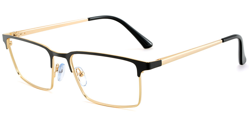 Browline Black/Golden Frame