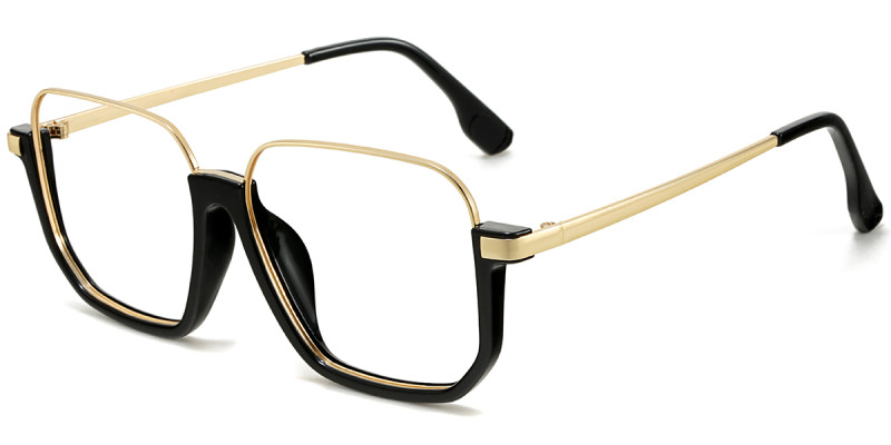 Square Black-Gold Frame