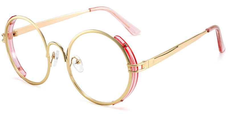 Round Rose Gold Frame