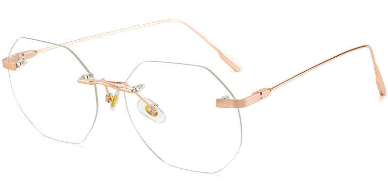 Rimless Rosegold Frame