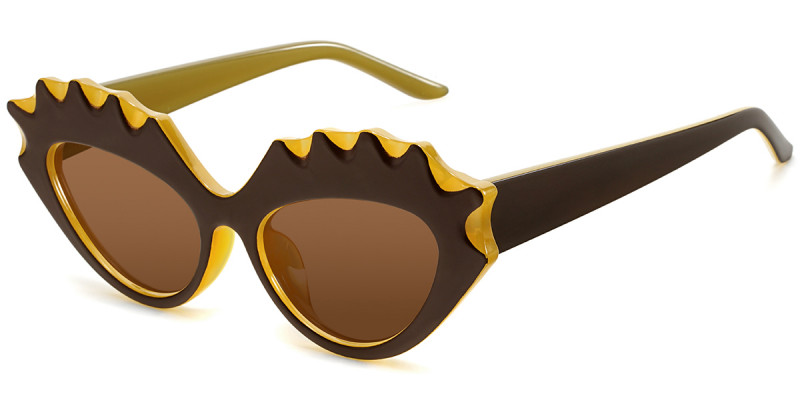Cateye Brown Sunglasses