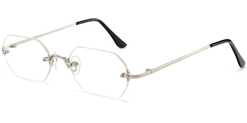 Rimless Silver Frame