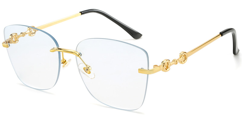 Rimless Gold Frame