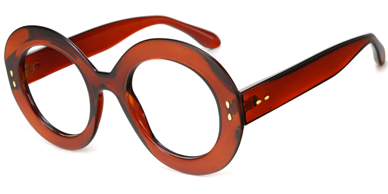 Round Brown Frame