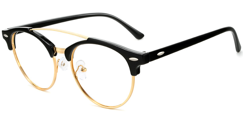 Aviator Black-Golden Frame