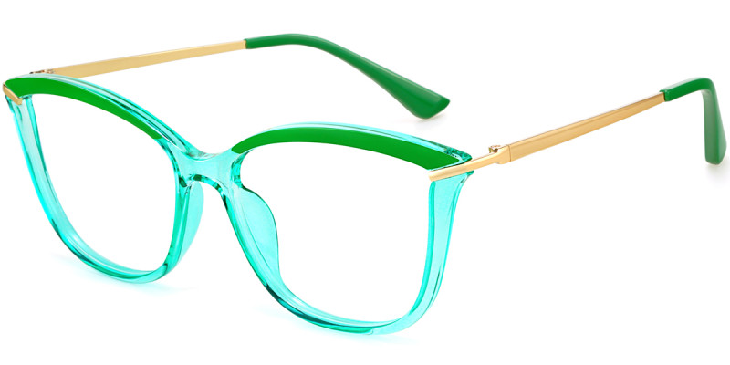 Cateye Green Frame 