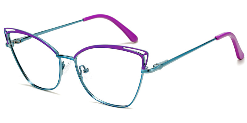 Cateye Purple-Blue Frame