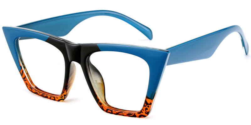 Cateye Blue Tortoise Frame