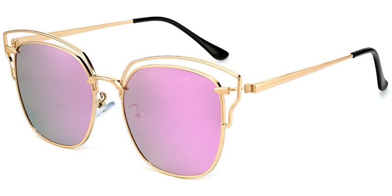 Cateye Gold Sunglasses