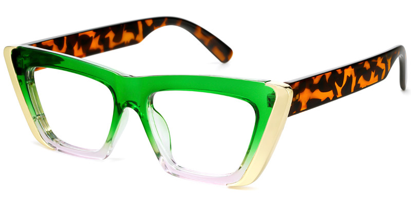 Cateye Green Frame