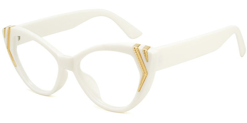 Cateye White Frame