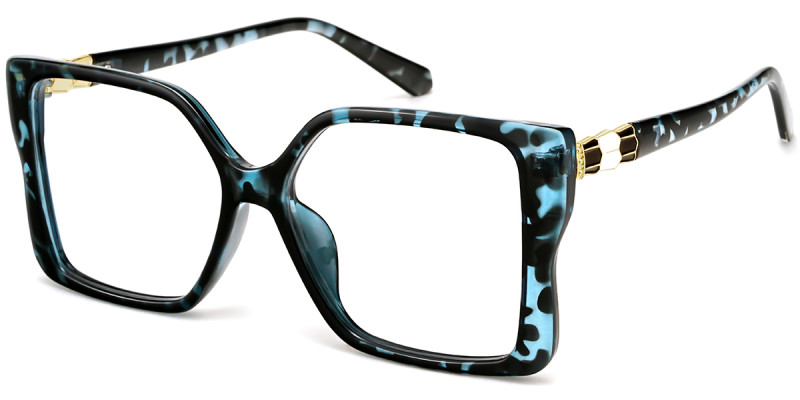 Square Blue Tortoise Frame