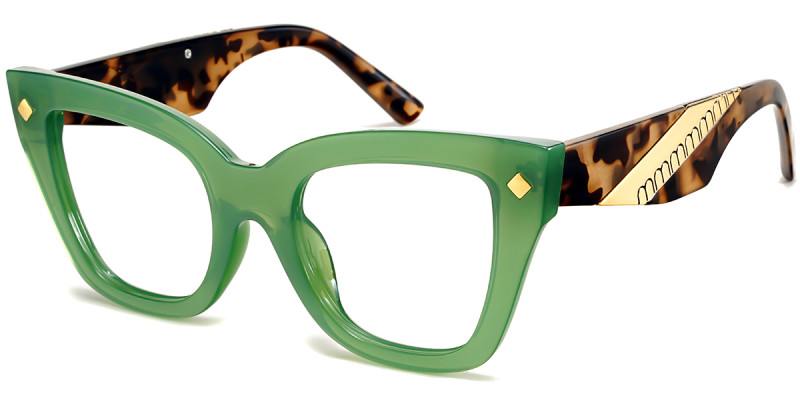 Cateye Green Frame