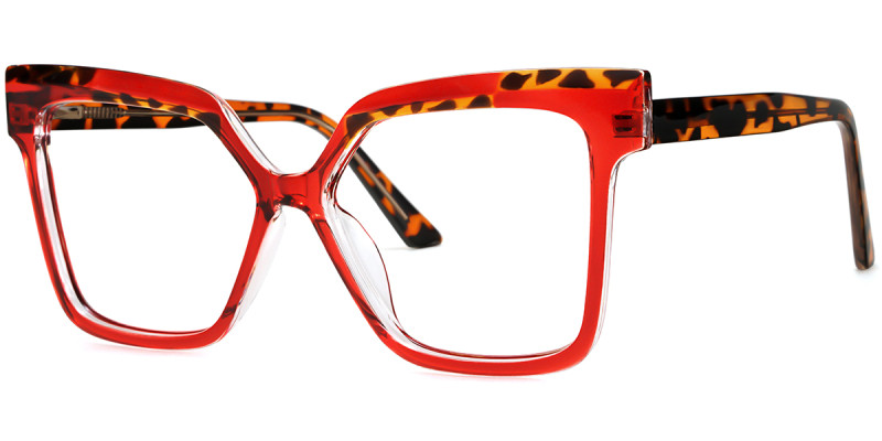 Square Red Tortoise Frame