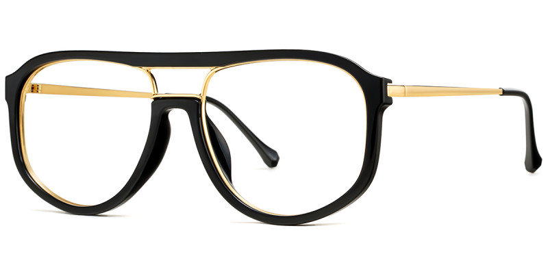 Aviator Black Gold Frame