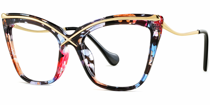 Cateye Floral Frame