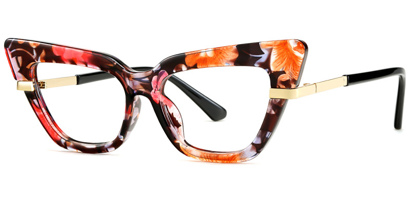 Cateye Floral Frame