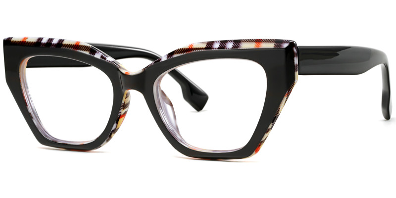 Cateye Black Stripe Frame