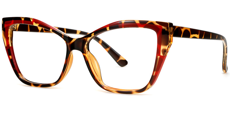 Cateye Red Tortoise  Frame