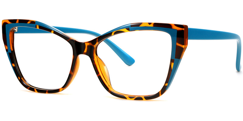 Cateye Blue Tortoise  Frame