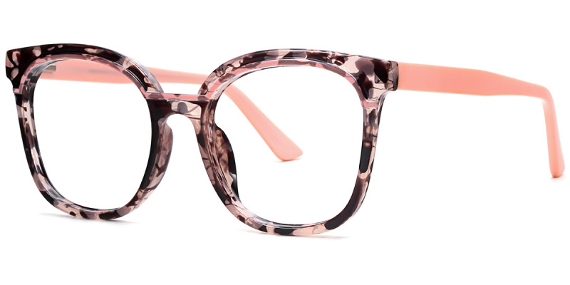 Square Pink Tortoise Frame