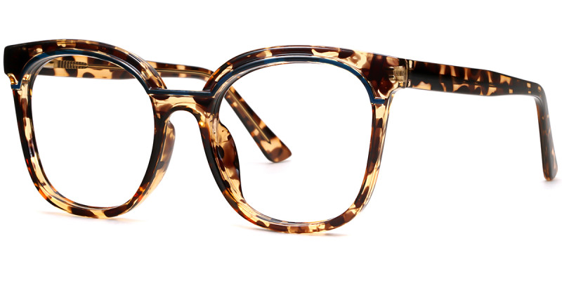 Square Brown Tortoise Frame