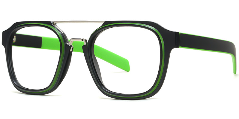 Aviator Green Frame