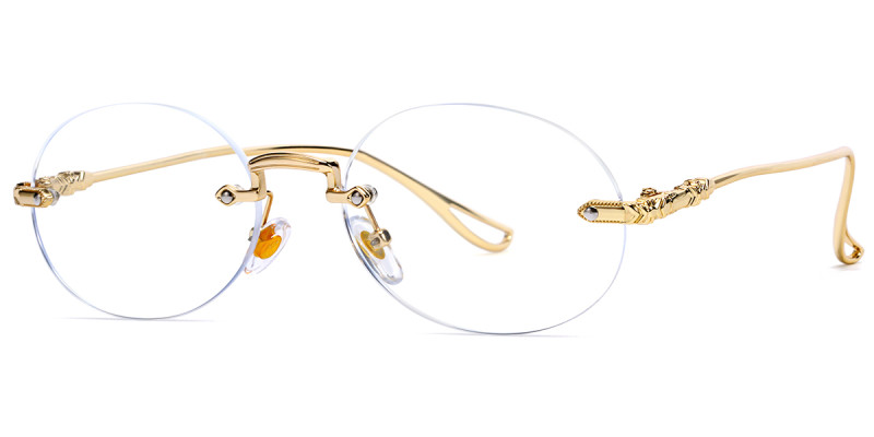 Rimless Gold Frame