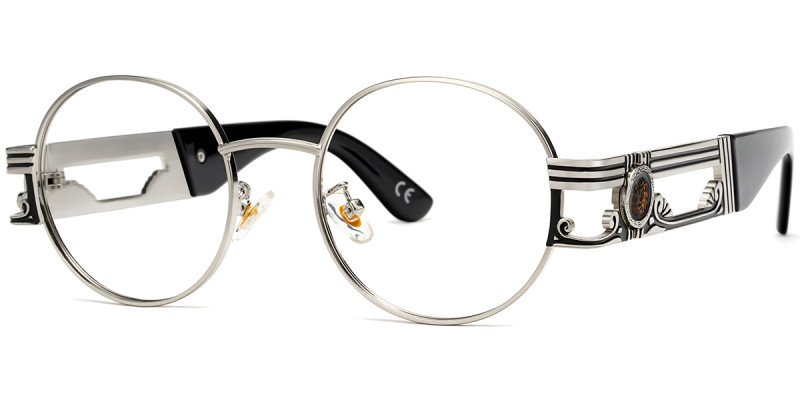 Round Silver Frame