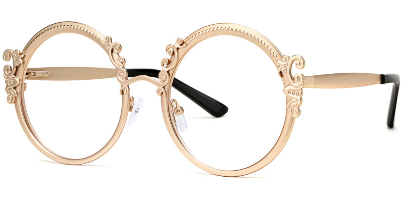 Round Gold Frame