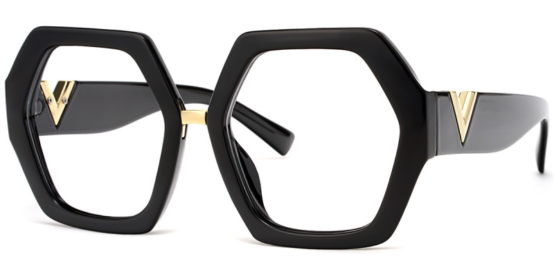 Geometric Black Frame