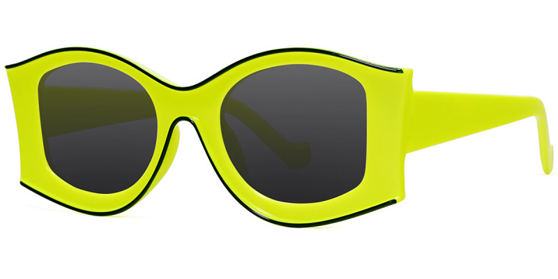 Geometric Green Sunglasses