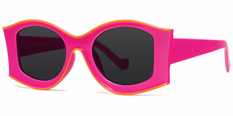 Geometric Pink Sunglasses