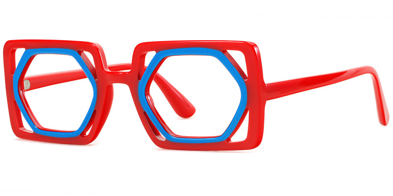 Rectangle Red&Blue Frame